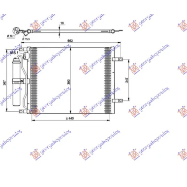 HLADNJAK KLIME 1.5 DCI (49x37.6x1.6)