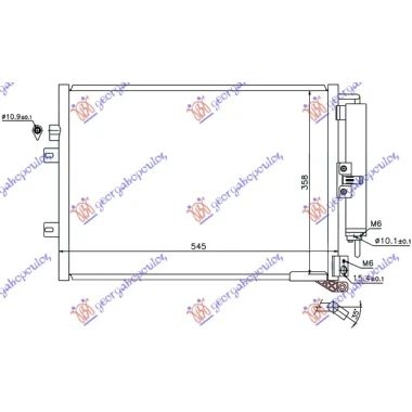 HLADNJAK KLIME 1.5 DCi (51x38)