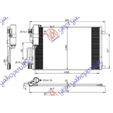HLADNJAK KLIME 1.5 DCi (61x39)
