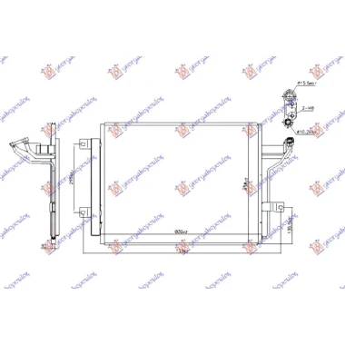 HLADNJAK KLIME 1.5/2.0 BENZIN - 2.0 BENZIN/HIBRID (600x438) (KOYO)