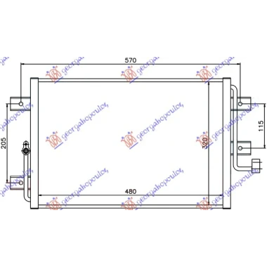 HLADNJAK KLIME 1.6 BENZ (44.8x35x25) 03-