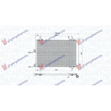 HLADNJAK KLIME 1.6 HDi (520x360x17) (MARELLI)