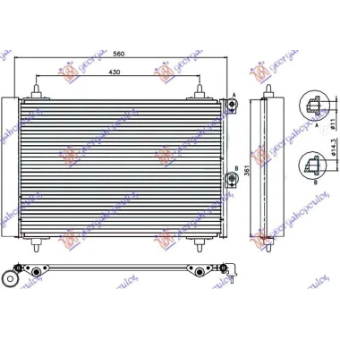 HLADNJAK KLIME  1.6 HDi (52x36x17)
