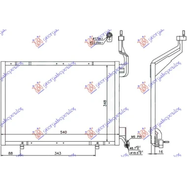 HLADNJAK KLIME 1.6 TDCi (54x34.8x16)