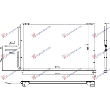 HLADNJAK KLIME 2.0 BENZIN (633x334x12) (MARELLI)