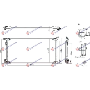 HLADNJAK KLIME 2.0 BENZIN/HIBRID (700x337) (NISSENS)