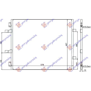 HLADNJAK KLIME 2.0 CDTi(55x46)LEVO CREVO
