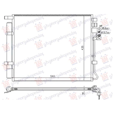 HLADNJAK KLIME 2.0/2.2 BENZIN (540x435)