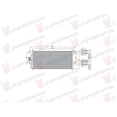 HLADNJAK KLIME 2.0/2.4/2.5 BENZIN/DIZEL (MAN/AUTO) (679x295)