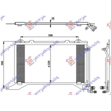 HLADNJAK KLIME 2.0COMPR-2.0-2.2CDI(57x32
