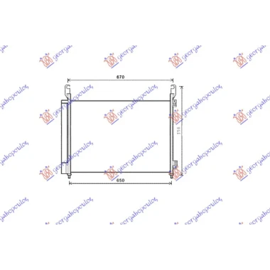 HLADNJAK KLIME  2.0DCi-2.5i -16V (63x45.