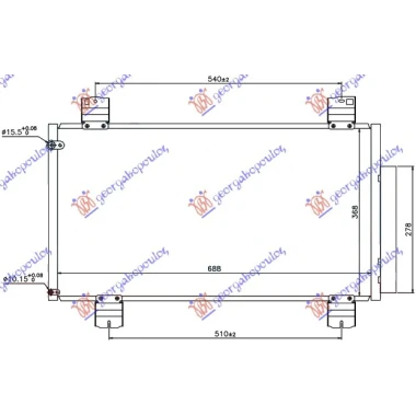 HLADNJAK KLIME 2.2 CDTi (68.5x37x1.6)