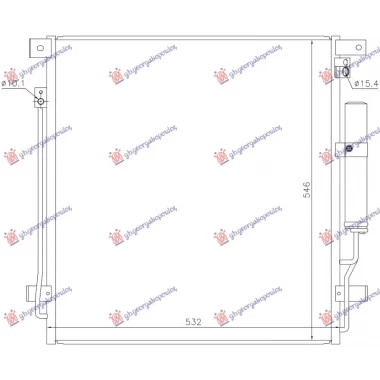HLADNJAK KLIME 2.2/2.4 DIZEL (532x562x12)