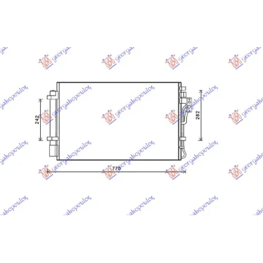 HLAD KLIME 2.7 i24V-2.2 CRDi (67.5x42.5)