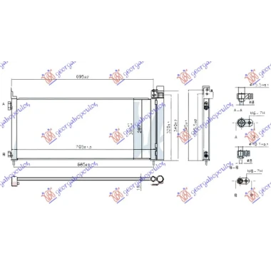 HLADNJAK KLIME 2.5 NX300H BEN 640x285x22