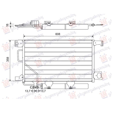 HLADNJAK KLIME 2.7 DIZEL (630x356) (VALEO)