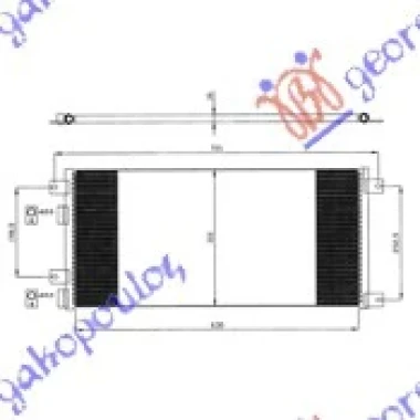 HLADNJAK KLIME 2.8 D/TDi (64x31x16) 03-