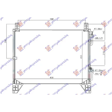 HLADNJAK KLIME 2.9 TD DIZEL (655x453x16)
