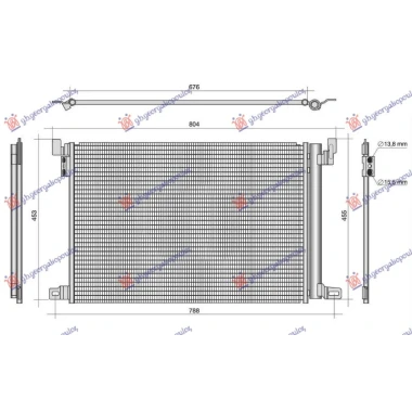 HLADNJAK KLIME 3.0 BENZIN/HIBRID - DIZEL (650x452x12) (NISSENS)