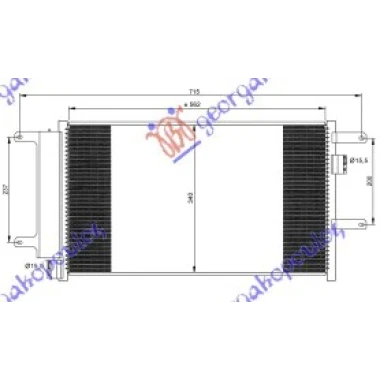 HLADNJAK KLIME  3.0 T.D (57x33.8x16) 03-