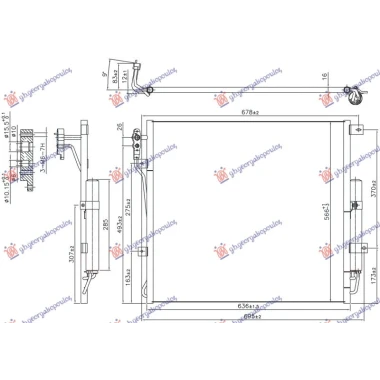 HLADNJAK KLIME 3.0/5.0 BENZIN (637x570x16)