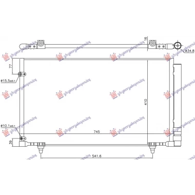 HLADNJAK KLIME 3.5 BENZIN (745x410x16)
