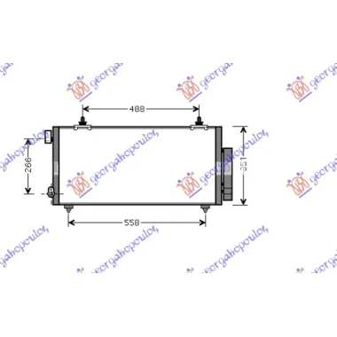 HLADNJAK KLIME A/C 1.8 cc 16V (62.5x35)