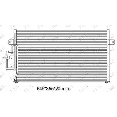 HLADNJAK KLIME BENZ-DIZEL (60.5x35)