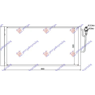 HLADNJAK KLIME BENZ/DIZEL (63x34)