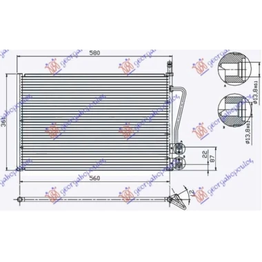 HLADNJAK KLIME BENZIN - 1.4 TDCi DIZEL (530x335x16) (NRF)