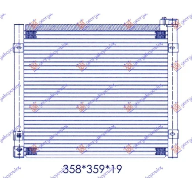 HLADNJAK KLIME BENZIN (33x36.5x16)