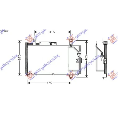 HLADNJAK KLIME BENZIN (52.5x29x19)