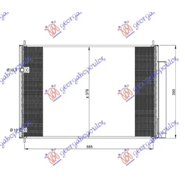HLADNJAK KLIME BENZIN-DIZEL (59.6x38x1.6