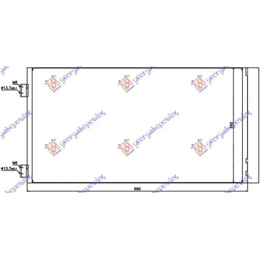 HLADNJAK KLIME BENZIN/DIZEL (625x330x12)