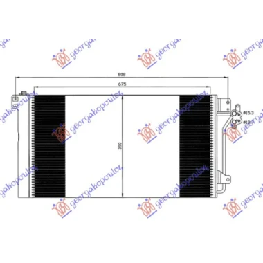 HLADNJAK KLIME BENZIN-DIZEL (68x39x1.6)