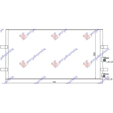 HLADNJAK KLIME BENZIN-DIZEL (72.2x38.8)