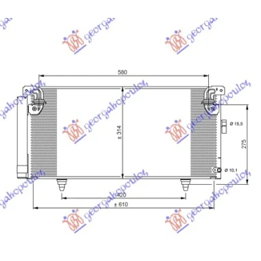 HLADNJAK KLIME BENZIN-DIZEL(61.5x29.7x16