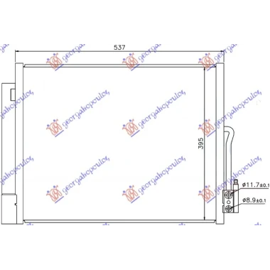 HLADNJAK KLIME BENZIN/DIZEL (500x410) (MARELLI)