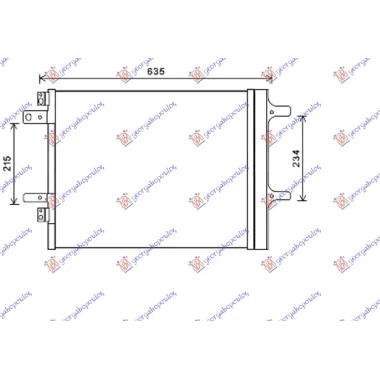HLADNJAK KLIME BENZIN/DIZEL (525x415x16) (KOYO)