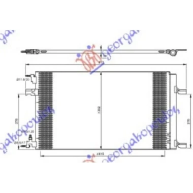 HLADNJAK KLIME BENZIN/DIZEL (625x380x16) (MARELLI)