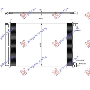 HLADNJAK KLIME BENZIN/DIZEL (640x448x12) R134 (MARELLI)