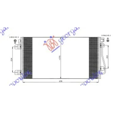 HLADNJAK KLIME DIZEL 01-03 (69.2x38)