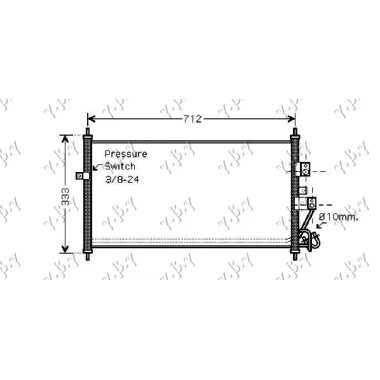 HLADNJAK KLIME DIZEL 03-06 (69.1x31)