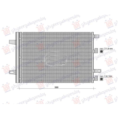HLADNJAK KLIME SVI MODELI BENZIN/DIZEL (570x430x12) (NRF)