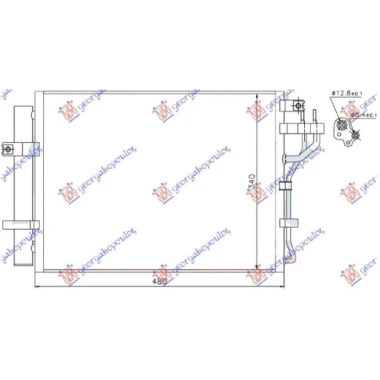 HLADNJAK KLIME ZA SVE MODELSE BENZIN (440x340x16) (NRF)