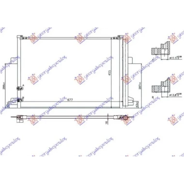 HLADNJAK KLIME ZA SVE MODELSE BENZIN/DIZEL (640x440x16) (KOYO)