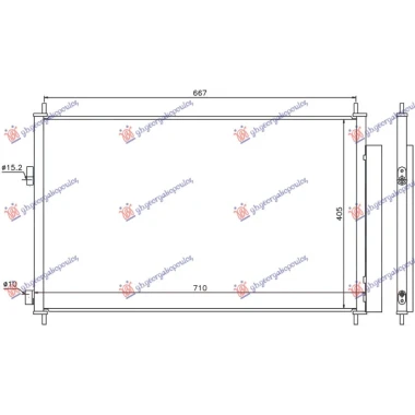 HLADNJAK KLIME ZA SVE MODELSE BENZIN/DIZEL (675x415x16) (MARELLI)