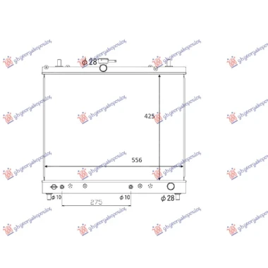 HLADNJAK MOT.1.5i 16V (42.5x55.5)MAN/AUT