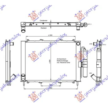 HLADNJAK MOT/KLIME(INTEGRIS.)(51x38x3.8)
