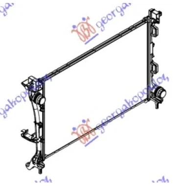 HLADNJAK MOTORA 0.9/1.4 TURBO - 1.3 JTD (620x396x26) (NRF)